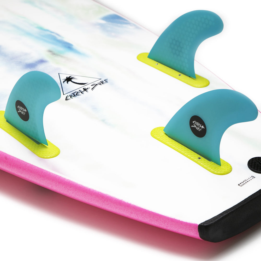 Catch Surf - Ultra Hi-Perf Tri Fin Kit - Cyan