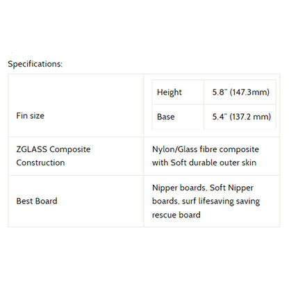 3D Fins - 5.8" Soft Nipper Fin