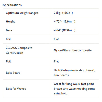 3D Fins - All Rounder Thruster - Large - Zombie Zone (FCS1/Futures)