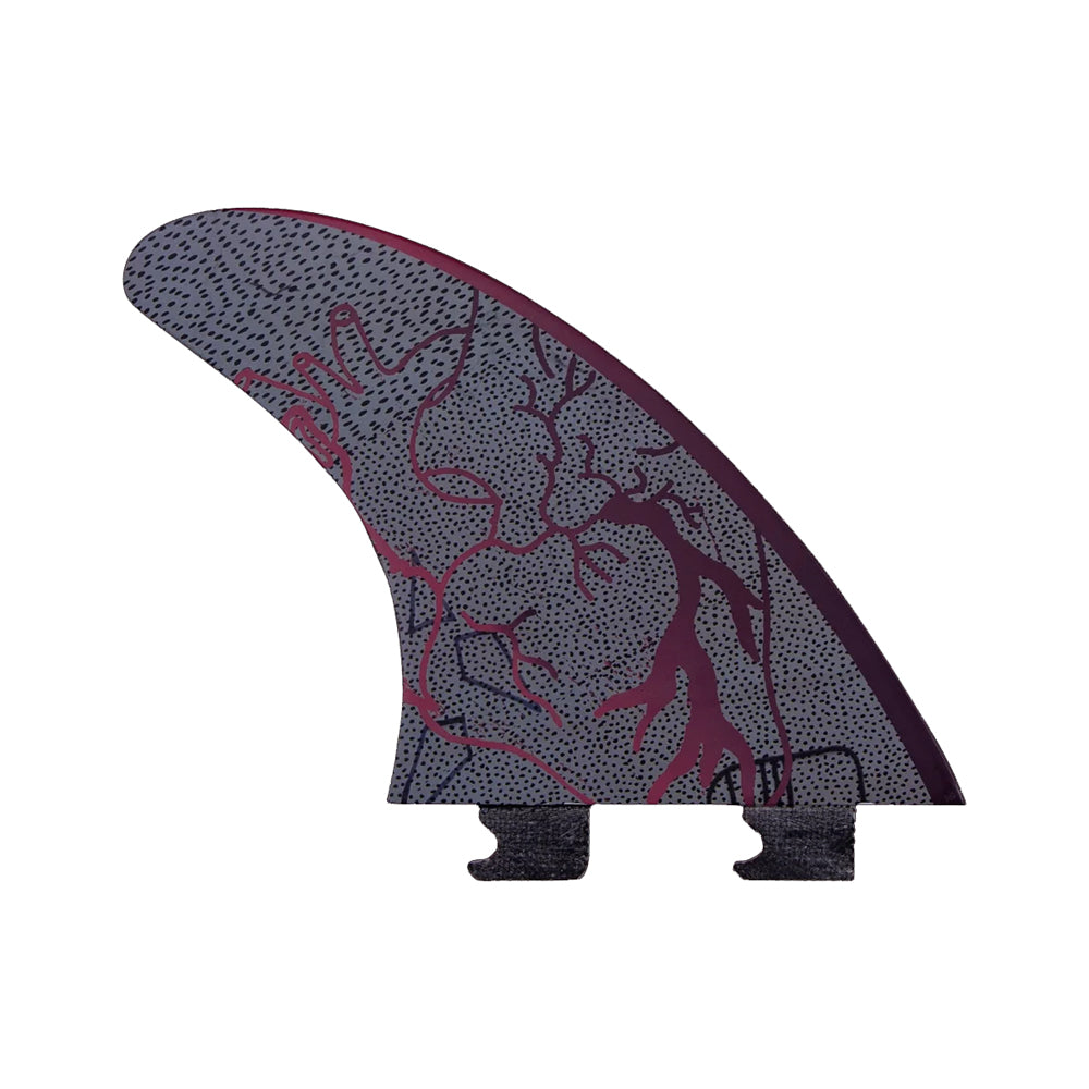 Captain Fin Co - Eithan Osbourne Heart Tri - SM/MD/LG - Black (Snap-In / FCS II)
