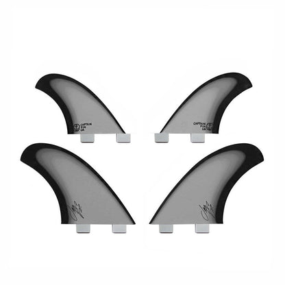 Captain Fin Co - Jeff McCallum Quad Especial - Large - Black (FCS)