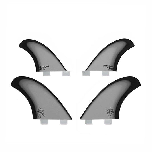 Captain Fin Co - Jeff McCallum Quad Especial - Large - Black (FCS)