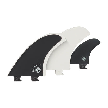 Captain Fin Co - CF Twin + Trailer - Medium - Black (Snap-In / FCS II)