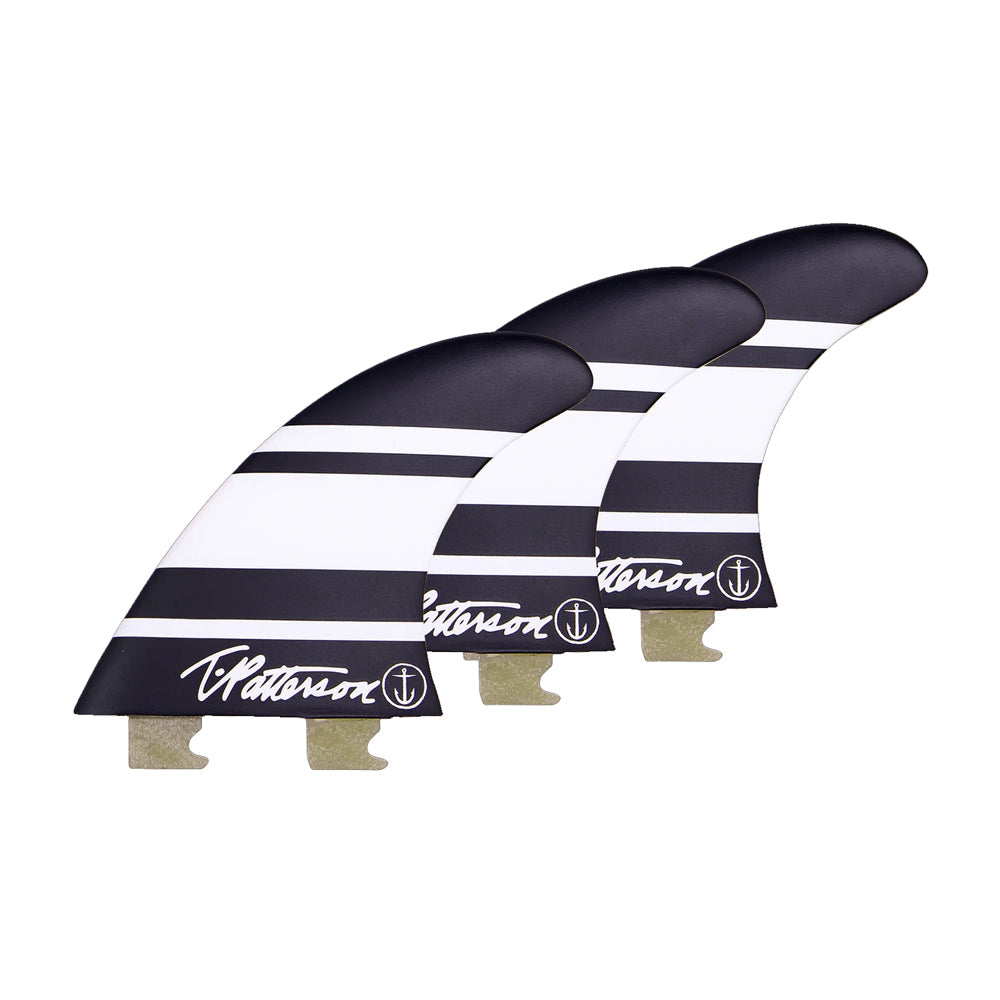 Captain Fin Co - Timmy Patterson Tri - Medium - Black/White (Snap-In / FCS II)