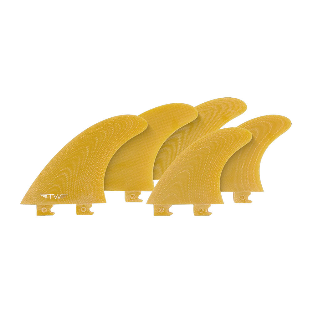 Captain Fin Co - Tyler Warren 5 Fin - Large - Yellow (Snap-In / FCS II)