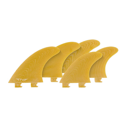 Captain Fin Co - Tyler Warren 5 Fin - Large - Yellow (Snap-In / FCS II)