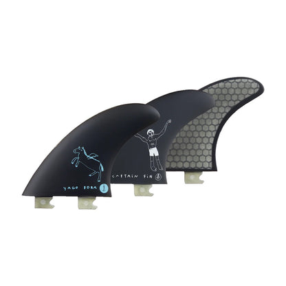 Captain Fin Co - Yago Dora Tri - MD/LG - Black (Snap-In / FCS II)