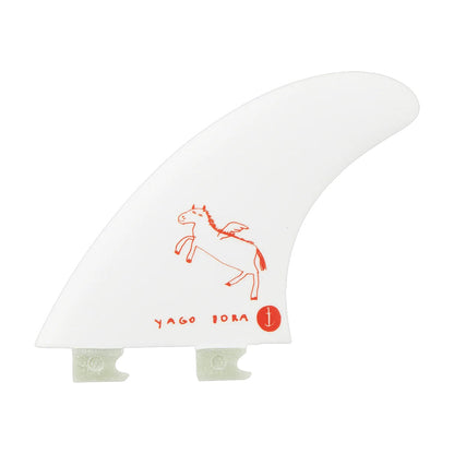 Captain Fin Co - Yago Dora Tri - MD/LG - White (Snap-In / FCS II)