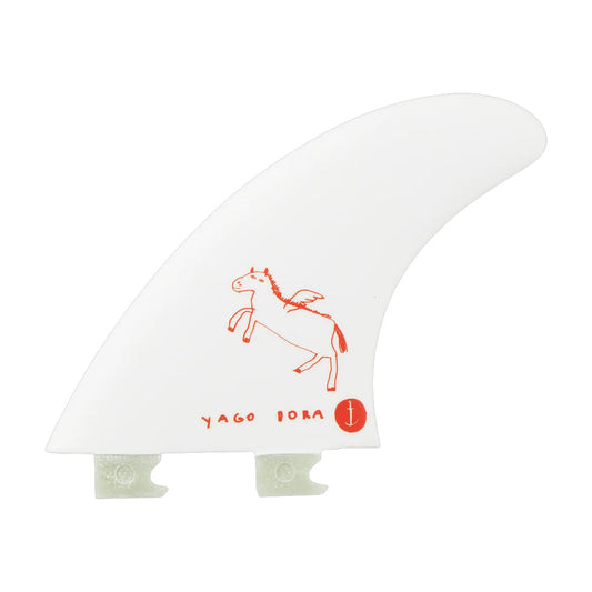 Captain Fin Co - Yago Dora Tri - MD/LG - White (Snap-In / FCS II)