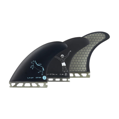 Captain Fin Co - Yago Dora Tri - MD/LG - Black (Futures)