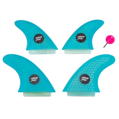 Catch Surf - Ultra Hi-Perf Quad Fin Kit - Cyan