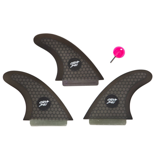 Catch Surf - Ultra Hi-Perf Tri Fin Kit - Black