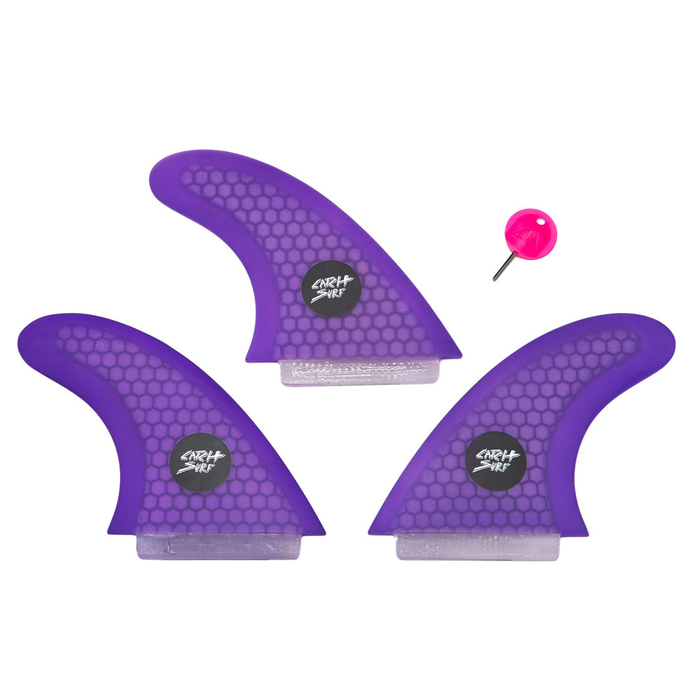 Catch Surf - Ultra Hi-Perf Tri Fin Kit - Purple