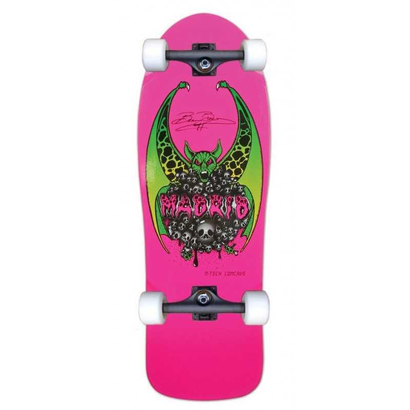 Madrid Beau Brown Old School Skateboard Complete Pink