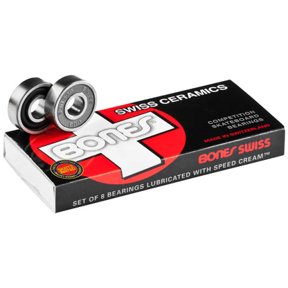Bones Swiss Ceramic Bearings - 8mm / 8 Pack