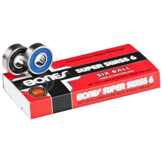 Bones Super Swiss 6 Bearings - 8mm / 8 Pack