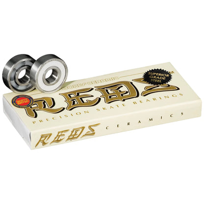 Bones Ceramic Super Reds Bearings - 8mm / 8 Pack