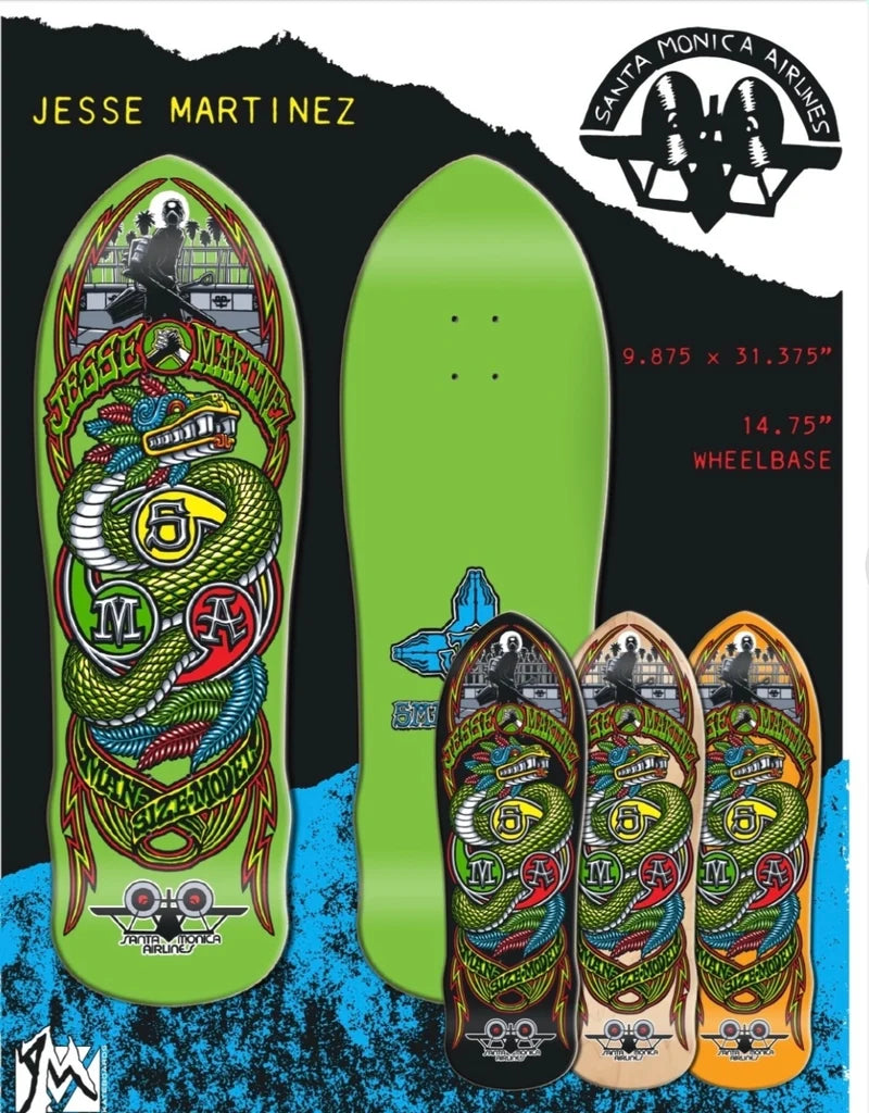Santa Monica Airlines Jesse Martinez Snake 9.875"