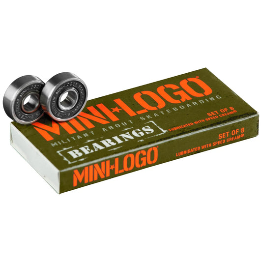 Mini Logo Precision Bearings - 8mm / 8 Pack