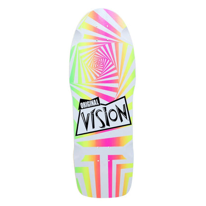 Vision Original 10" Old School Skateboard Deck – Rainbow Reissue with hand-screened graphic on white background