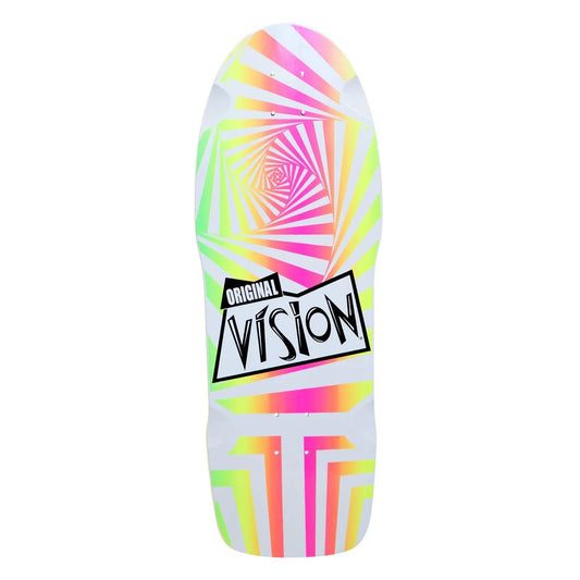 Vision Original 10" Old School Skateboard Deck – Rainbow Reissue with hand-screened graphic on white background